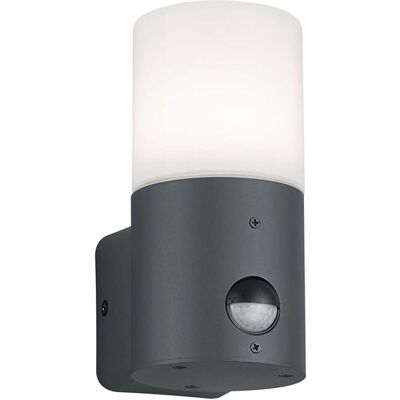 BES LED LED Tuinverlichting met Bewegingssensor- Wandlamp Buitenlamp - Trion Hosina - E27 Fitting - Spatwaterdicht IP44 - Mat Antraciet - Aluminium BES LED LED Tuinverlichting met Bewegingssensor- Wandlamp Buitenlamp - Trion Hosina - E27 Fitting - Spatwaterdicht IP44 - Mat Antraciet - Aluminium