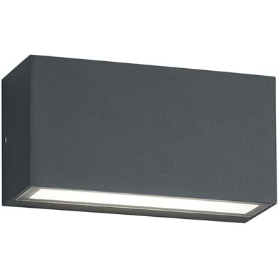 BES LED LED Tuinverlichting - Tuinlamp - Trion Tront - Wand - 10W - Mat Zwart - Antraciet - OSRAM LEDs BES LED LED Tuinverlichting - Tuinlamp - Trion Tront - Wand - 10W - Mat Zwart - Antraciet - OSRAM LEDs