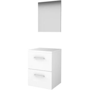 Basic Line Basic-Line Basic 46 Badkamermeubelset - 50 x 46 cm - Met Grepen - 2 Lades - Wastafelblad - Spiegel - Ice White Basic Line Basic-Line Basic 46 Badkamermeubelset - 50 x 46 cm - Met Grepen - 2 Lades - Wastafelblad - Spiegel - Ice White