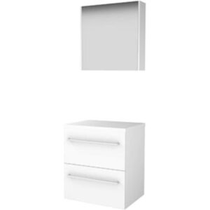 Basic Line Basic-Line Comfort 46 Badkamermeubelset - 60 x 46 cm - Met Grepen - 2 Lades - Wastafelblad - Spiegelkast - Ice White Basic Line Basic-Line Comfort 46 Badkamermeubelset - 60 x 46 cm - Met Grepen - 2 Lades - Wastafelblad - Spiegelkast - Ice White