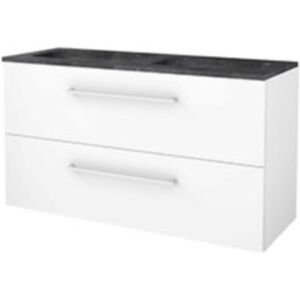 Basic Line Basic-Line Start 46 Badkamermeubelset - 120 x 46 cm - Met Grepen - 2 Lades - Hardstenen Wastafel - 2 Kraangaten - Ice White Basic Line Basic-Line Start 46 Badkamermeubelset - 120 x 46 cm - Met Grepen - 2 Lades - Hardstenen Wastafel - 2 Kraangaten - Ice White