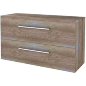 Basic Line Basic-Line Start 46 Badkamermeubelset - 120 x 46 cm - Met Grepen - 2 Lades - Wastafelblad - Scotch Oak Basic Line Basic-Line Start 46 Badkamermeubelset - 120 x 46 cm - Met Grepen - 2 Lades - Wastafelblad - Scotch Oak