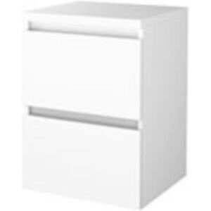 Basic Line Basic-Line Start 46 Badkamermeubelset - 50 x 46 cm - Greeploos - 2 Lades - Wastafelblad - Ice White Basic Line Basic-Line Start 46 Badkamermeubelset - 50 x 46 cm - Greeploos - 2 Lades - Wastafelblad - Ice White