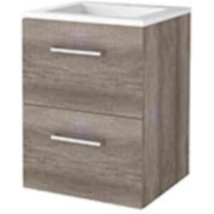 Basic Line Basic-Line Start 46 Badkamermeubelset - 50 x 46 cm - Met Grepen - 2 Lades - Acryl Wastafel - 1 Kraangat - Scotch Oak Basic Line Basic-Line Start 46 Badkamermeubelset - 50 x 46 cm - Met Grepen - 2 Lades - Acryl Wastafel - 1 Kraangat - Scotch Oak
