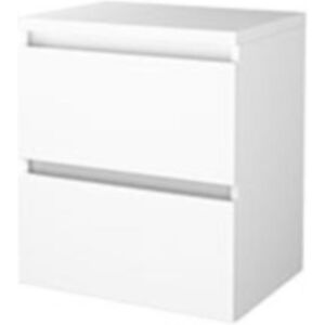 Basic Line Basic-Line Start 46 Badkamermeubelset - 60 x 46 cm - Greeploos - 2 Lades - Wastafelblad - Ice White Basic Line Basic-Line Start 46 Badkamermeubelset - 60 x 46 cm - Greeploos - 2 Lades - Wastafelblad - Ice White