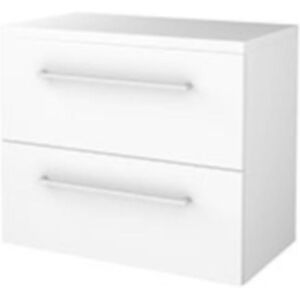 Basic Line Basic-Line Start 46 Badkamermeubelset - 80 x 46 cm - Met Grepen - 2 Lades - Wastafelblad - Ice White Basic Line Basic-Line Start 46 Badkamermeubelset - 80 x 46 cm - Met Grepen - 2 Lades - Wastafelblad - Ice White