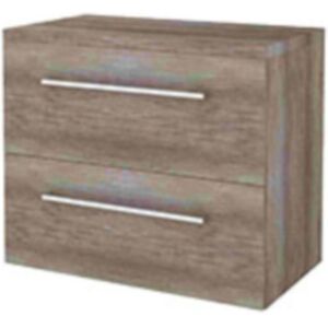 Basic Line Basic-Line Start 46 Badkamermeubelset - 80 x 46 cm - Met Grepen - 2 Lades - Wastafelblad - Scotch Oak Basic Line Basic-Line Start 46 Badkamermeubelset - 80 x 46 cm - Met Grepen - 2 Lades - Wastafelblad - Scotch Oak