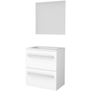 Basic Line Basic-Line Ultimate 39 Badkamermeubelset - Ondiep - 60 x 39 cm - Met Grepen - 2 Lades - Acryl Wastafel - Zonder Kraangat - Spiegel met Indirecte LED Verlichting - Ice White Basic Line Basic-Line Ultimate 39 Badkamermeubelset - Ondiep - 60 x 39 cm - Met Grepen - 2 Lades - Acryl Wastafel - Zonder Kraangat - Spiegel met Indirecte LED Verlichting - Ice White