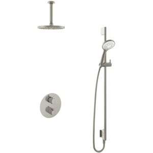Hotbath Buddy - Inbouw Regendoucheset - Thermostatisch - Plafondbuis 15 cm - Hoofddouche 200 mm - Ronde Handdouche 3 Standen - Glijstang 900 mm - met 2-Weg Stop-Omstel - Waterbesparend - V02 Hotbath Buddy - Inbouw Regendoucheset - Thermostatisch - Plafondbuis 15 cm - Hoofddouche 200 mm - Ronde Handdouche 3 Standen - Glijstang 900 mm - met 2-Weg Stop-Omstel - Waterbesparend - V02