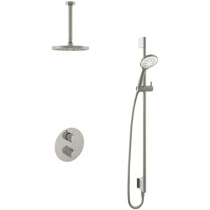 Hotbath Buddy - Inbouw Regendoucheset - Thermostatisch - Plafondbuis 30 cm - Hoofddouche 200 mm - Ronde Handdouche 3 Standen - Glijstang 900 mm - met 2-Weg Stop-Omstel - Waterbesparend - V02 Hotbath Buddy - Inbouw Regendoucheset - Thermostatisch - Plafondbuis 30 cm - Hoofddouche 200 mm - Ronde Handdouche 3 Standen - Glijstang 900 mm - met 2-Weg Stop-Omstel - Waterbesparend - V02