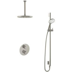 Hotbath Buddy - Inbouw Regendoucheset - Thermostatisch - Plafondbuis 30 cm - Hoofddouche 250 mm - Ronde Handdouche 3 Standen - Glijstang 900 mm - met 2-Weg Stop-Omstel - Waterbesparend - V02 Hotbath Buddy - Inbouw Regendoucheset - Thermostatisch - Plafondbuis 30 cm - Hoofddouche 250 mm - Ronde Handdouche 3 Standen - Glijstang 900 mm - met 2-Weg Stop-Omstel - Waterbesparend - V02