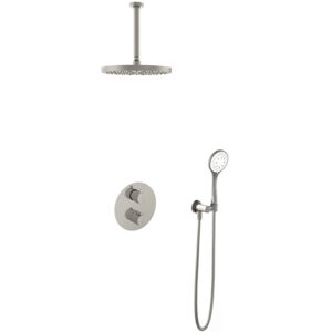 Hotbath Buddy - Inbouw Regendoucheset - Thermostatisch - Plafondbuis 30 cm - Hoofddouche 300 mm - Ronde Handdouche 3 Standen - Glijstang 900 mm - met 2-Weg Stop-Omstel - Waterbesparend - V03 Hotbath Buddy - Inbouw Regendoucheset - Thermostatisch - Plafondbuis 30 cm - Hoofddouche 300 mm - Ronde Handdouche 3 Standen - Glijstang 900 mm - met 2-Weg Stop-Omstel - Waterbesparend - V03