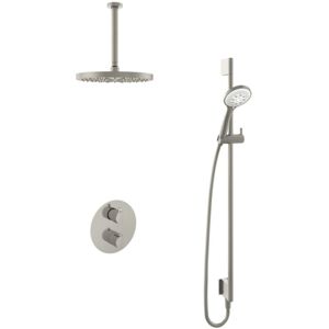 Hotbath Buddy - Inbouw Regendoucheset - Thermostatisch - Plafondbuis 30 cm - Hoofddouche 300 mm - Ronde Handdouche 3 Standen - Glijstang 900 mm - met 2-Weg Stop-Omstel - Waterbesparend - V04 Hotbath Buddy - Inbouw Regendoucheset - Thermostatisch - Plafondbuis 30 cm - Hoofddouche 300 mm - Ronde Handdouche 3 Standen - Glijstang 900 mm - met 2-Weg Stop-Omstel - Waterbesparend - V04