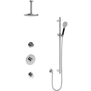 Hotbath Cobber - Inbouw Regendoucheset - Chroom - 2 Stopkranen - Thermostatisch - Plafondbuis 15 cm - Hoofddouche 200 mm - Ronde Handdouche 3 Standen - Glijstang 900 mm - Waterbesparend Hotbath Cobber - Inbouw Regendoucheset - Chroom - 2 Stopkranen - Thermostatisch - Plafondbuis 15 cm - Hoofddouche 200 mm - Ronde Handdouche 3 Standen - Glijstang 900 mm - Waterbesparend
