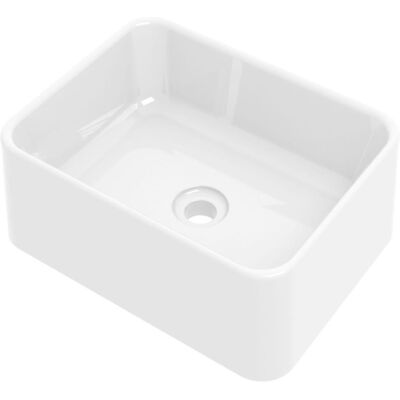 Basic Line Opbouw Waskom - 48x37x13 cm - Rechthoek - Porselein - Glans Wit Basic Line Opbouw Waskom - 48x37x13 cm - Rechthoek - Porselein - Glans Wit
