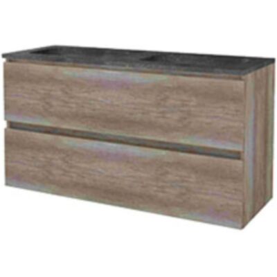 Basic Line Basic-Line Start 46 Badkamermeubelset - 120 x 46 cm - Greeploos - 2 Lades - Hardstenen Wastafel - Zonder Kraangat - Scotch Oak Basic Line Basic-Line Start 46 Badkamermeubelset - 120 x 46 cm - Greeploos - 2 Lades - Hardstenen Wastafel - Zonder Kraangat - Scotch Oak