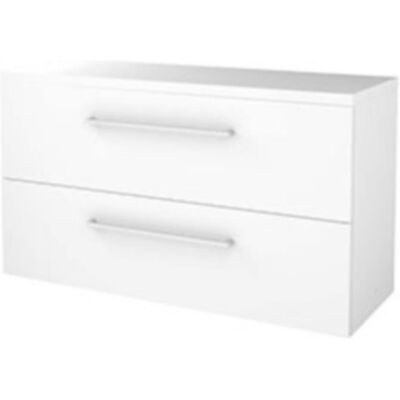 Basic Line Basic-Line Start 46 Badkamermeubelset - 120 x 46 cm - Met Grepen - 2 Lades - Wastafelblad - Ice White Basic Line Basic-Line Start 46 Badkamermeubelset - 120 x 46 cm - Met Grepen - 2 Lades - Wastafelblad - Ice White