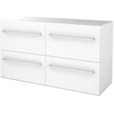 Basic Line Basic-Line Start 46 Badkamermeubelset - 120 x 46 cm - Met Grepen - 4 Lades - Wastafelblad - Ice White Basic Line Basic-Line Start 46 Badkamermeubelset - 120 x 46 cm - Met Grepen - 4 Lades - Wastafelblad - Ice White
