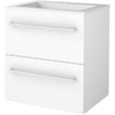 Basic Line Basic-Line Start 46 Badkamermeubelset - 60 x 46 cm - Met Grepen - 2 Lades - Acryl Wastafel - 1 Kraangat - Ice White Basic Line Basic-Line Start 46 Badkamermeubelset - 60 x 46 cm - Met Grepen - 2 Lades - Acryl Wastafel - 1 Kraangat - Ice White