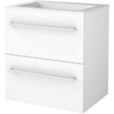 Basic Line Basic-Line Start 46 Badkamermeubelset - 60 x 46 cm - Met Grepen - 2 Lades - Acryl Wastafel - Zonder Kraangat - Ice White Basic Line Basic-Line Start 46 Badkamermeubelset - 60 x 46 cm - Met Grepen - 2 Lades - Acryl Wastafel - Zonder Kraangat - Ice White