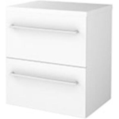 Basic Line Basic-Line Start 46 Badkamermeubelset - 60 x 46 cm - Met Grepen - 2 Lades - Wastafelblad - Ice White Basic Line Basic-Line Start 46 Badkamermeubelset - 60 x 46 cm - Met Grepen - 2 Lades - Wastafelblad - Ice White