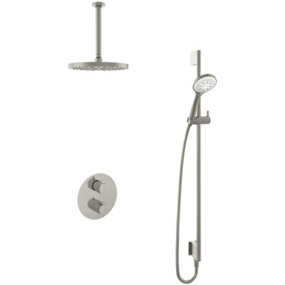 Hotbath Buddy - Inbouw Regendoucheset - Thermostatisch - Plafondbuis 30 cm - Hoofddouche 250 mm - Ronde Handdouche 3 Standen - Glijstang 900 mm - met 2-Weg Stop-Omstel - Waterbesparend - V02 Hotbath Buddy - Inbouw Regendoucheset - Thermostatisch - Plafondbuis 30 cm - Hoofddouche 250 mm - Ronde Handdouche 3 Standen - Glijstang 900 mm - met 2-Weg Stop-Omstel - Waterbesparend - V02