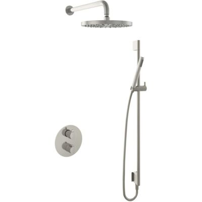 Hotbath Buddy - Inbouw Regendoucheset - Thermostatisch - Wandarm 35 cm - Hoofddouche 300 mm - Staafhanddouche - Glijstang 900 mm - met 2-Weg Stop-Omstel - Waterbesparend - V02 Hotbath Buddy - Inbouw Regendoucheset - Thermostatisch - Wandarm 35 cm - Hoofddouche 300 mm - Staafhanddouche - Glijstang 900 mm - met 2-Weg Stop-Omstel - Waterbesparend - V02
