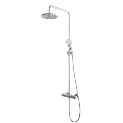Hotbath Buddy - Stortdoucheset - 200 mm Hoofddouche - 360 mm Hartafstand - Glijstang - Rond Model Handdouche - Chroom - Hoogglans - Opbouw - 1/2 Inch Aansluiting Hotbath Buddy - Stortdoucheset - 200 mm Hoofddouche - 360 mm Hartafstand - Glijstang - Rond Model Handdouche - Chroom - Hoogglans - Opbouw - 1/2 Inch Aansluiting