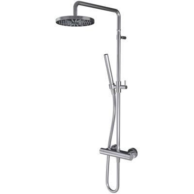 Hotbath Buddy - Stortdoucheset - 200 mm Hoofddouche - 396 mm Hartafstand - Glijstang - Staafmodel Handdouche - Chroom - Hoogglans - Opbouw - 1/2 Inch Aansluiting Hotbath Buddy - Stortdoucheset - 200 mm Hoofddouche - 396 mm Hartafstand - Glijstang - Staafmodel Handdouche - Chroom - Hoogglans - Opbouw - 1/2 Inch Aansluiting