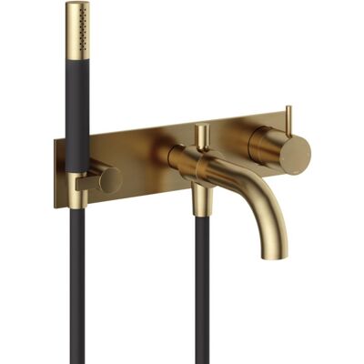 Hotbath Cobber Afbouwdeel - Inbouw Douche/Badmengkraan - Automatische Omstelinrichting met Doucheslang en Handdouche BB - Living Colours Vormen een Poetsbaar Patina - Geborsteld Messing PVD Hotbath Cobber Afbouwdeel - Inbouw Douche/Badmengkraan - Automatische Omstelinrichting met Doucheslang en Handdouche BB - Living Colours Vormen een Poetsbaar Patina - Geborsteld Messing PVD