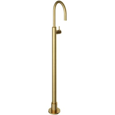 Hotbath Cobber - Wastafelmengkraan - zonder Waste - Laag - Geborsteld Messing PVD - Staande Kraan - Messing - V02 Hotbath Cobber - Wastafelmengkraan - zonder Waste - Laag - Geborsteld Messing PVD - Staande Kraan - Messing - V02