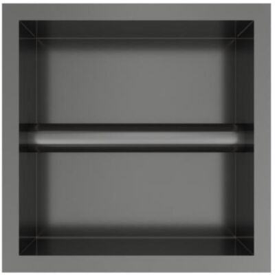 Hotbath &More Inbouwnis en Borstelgarnituur - 16 x 16 x 126 cm - Geborsteld Gunmetal PVD Hotbath &More Inbouwnis en Borstelgarnituur - 16 x 16 x 126 cm - Geborsteld Gunmetal PVD