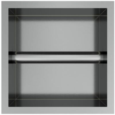 Hotbath &More Inbouwnis en Borstelgarnituur - 16 x 16 x 126 cm - RVS 316 Hotbath &More Inbouwnis en Borstelgarnituur - 16 x 16 x 126 cm - RVS 316