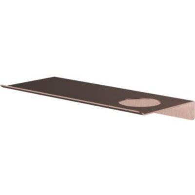 Hotbath &More Shelves - Planchet 30 Cm - Inclusief Bevestigingsrails - Met 1 Uitsparing - Voor Zeepdispenser of Beker - Geborsteld Koper PVD Hotbath &More Shelves - Planchet 30 Cm - Inclusief Bevestigingsrails - Met 1 Uitsparing - Voor Zeepdispenser of Beker - Geborsteld Koper PVD