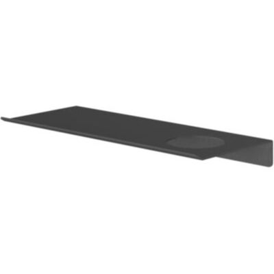 Hotbath &More Shelves - Planchet 30 Cm - Inclusief Bevestigingsrails - Met 1 Uitsparing - Voor Zeepdispenser of Beker - Geborsteld Zwart Hotbath &More Shelves - Planchet 30 Cm - Inclusief Bevestigingsrails - Met 1 Uitsparing - Voor Zeepdispenser of Beker - Geborsteld Zwart