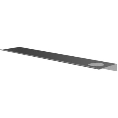 Hotbath &More Shelves - Planchet 60 Cm - Inclusief Bevestigingsrails - Met 1 Uitsparing - Voor Zeepdispenser of Beker - Geborsteld Gunmetal PVD Hotbath &More Shelves - Planchet 60 Cm - Inclusief Bevestigingsrails - Met 1 Uitsparing - Voor Zeepdispenser of Beker - Geborsteld Gunmetal PVD
