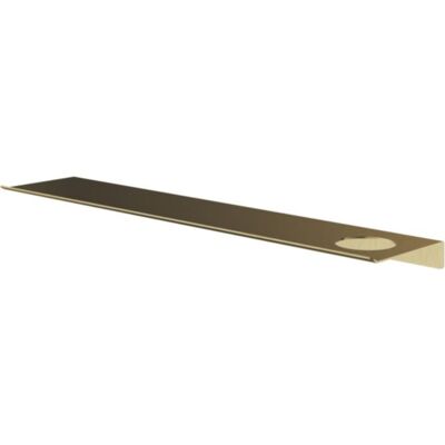 Hotbath &More Shelves - Planchet 60 Cm - Inclusief Bevestigingsrails - Met 1 Uitsparing - Voor Zeepdispenser of Beker - Geborsteld Messing PVD Hotbath &More Shelves - Planchet 60 Cm - Inclusief Bevestigingsrails - Met 1 Uitsparing - Voor Zeepdispenser of Beker - Geborsteld Messing PVD