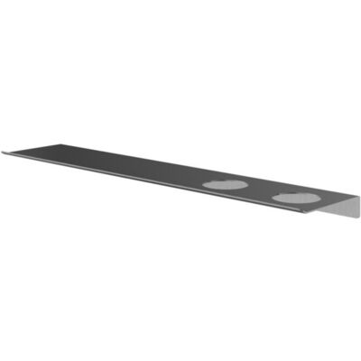Hotbath &More Shelves - Planchet 60 Cm - Inclusief Bevestigingsrails - Met 2 Uitsparingen - Voor Zeepdispenser of Beker - Geborsteld Gunmetal PVD Hotbath &More Shelves - Planchet 60 Cm - Inclusief Bevestigingsrails - Met 2 Uitsparingen - Voor Zeepdispenser of Beker - Geborsteld Gunmetal PVD