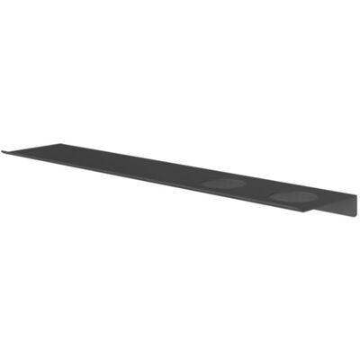 Hotbath &More Shelves - Planchet 60 Cm - Inclusief Bevestigingsrails - Met 2 Uitsparingen - Voor Zeepdispenser of Beker - Geborsteld Zwart Hotbath &More Shelves - Planchet 60 Cm - Inclusief Bevestigingsrails - Met 2 Uitsparingen - Voor Zeepdispenser of Beker - Geborsteld Zwart
