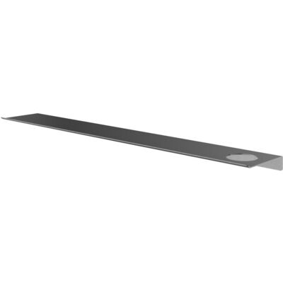 Hotbath &More Shelves - Planchet 80 Cm - Inclusief Bevestigingsrails - Met 1 Uitsparing - Voor Zeepdispenser of Beker - Geborsteld Gunmetal PVD Hotbath &More Shelves - Planchet 80 Cm - Inclusief Bevestigingsrails - Met 1 Uitsparing - Voor Zeepdispenser of Beker - Geborsteld Gunmetal PVD