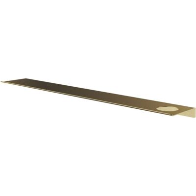 Hotbath &More Shelves - Planchet 80 Cm - Inclusief Bevestigingsrails - Met 1 Uitsparing - Voor Zeepdispenser of Beker - Geborsteld Messing PVD Hotbath &More Shelves - Planchet 80 Cm - Inclusief Bevestigingsrails - Met 1 Uitsparing - Voor Zeepdispenser of Beker - Geborsteld Messing PVD