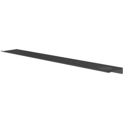 Hotbath &More Shelves - Planchet 80 Cm - Inclusief Bevestigingsrails - Met 1 Uitsparing - Voor Zeepdispenser of Beker - Geborsteld Zwart Hotbath &More Shelves - Planchet 80 Cm - Inclusief Bevestigingsrails - Met 1 Uitsparing - Voor Zeepdispenser of Beker - Geborsteld Zwart