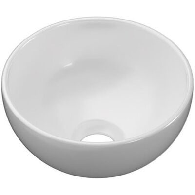 INK - Fontein Kom Rond Porselein - 240x240x120 mm - Glans Wit INK - Fontein Kom Rond Porselein - 240x240x120 mm - Glans Wit