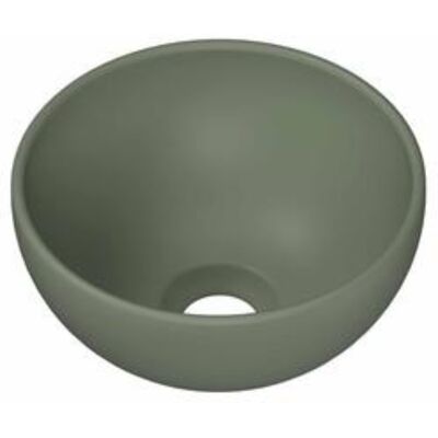 INK - Fontein Kom Rond Porselein - 240x240x120 mm - Mat Retrogroen INK - Fontein Kom Rond Porselein - 240x240x120 mm - Mat Retrogroen