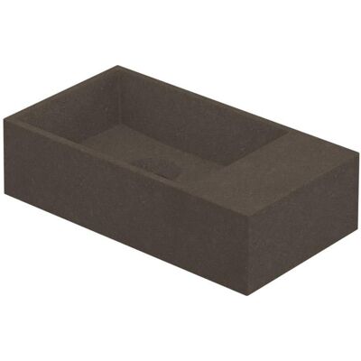 INK - Fontein Polystone Vierkant Zonder Kraangat Rechts - 400x220x100 mm - Quartz Beton INK - Fontein Polystone Vierkant Zonder Kraangat Rechts - 400x220x100 mm - Quartz Beton