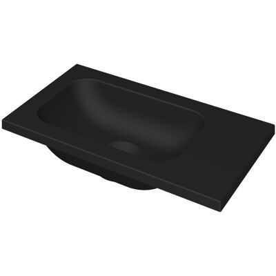 INK - Fontein Porselein Zonder Kraangat Universeel - 400x220x16 mm - Mat Zwart INK - Fontein Porselein Zonder Kraangat Universeel - 400x220x16 mm - Mat Zwart