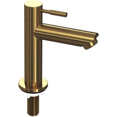 INK - Fonteinkraan Koudwater Staand Laag Model - Br. Goud Mat INK - Fonteinkraan Koudwater Staand Laag Model - Br. Goud Mat