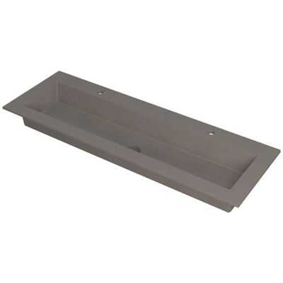 INK Kraft Wastafel Enkele Bak 2 Kraangaten - 1400x450x10 mm - Quartz Beton INK Kraft Wastafel Enkele Bak 2 Kraangaten - 1400x450x10 mm - Quartz Beton