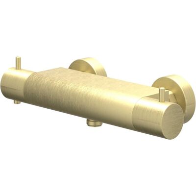 IVY Bond Douchethermostaatkraan Opbouw CoolTouch - Geborsteld Mat Goud PVD IVY Bond Douchethermostaatkraan Opbouw CoolTouch - Geborsteld Mat Goud PVD