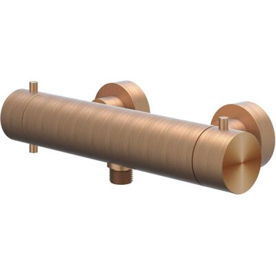 IVY Concord Douchethermostaatkraan Opbouw CoolTouch - RVS 316 Geborsteld Mat Koper PVD IVY Concord Douchethermostaatkraan Opbouw CoolTouch - RVS 316 Geborsteld Mat Koper PVD